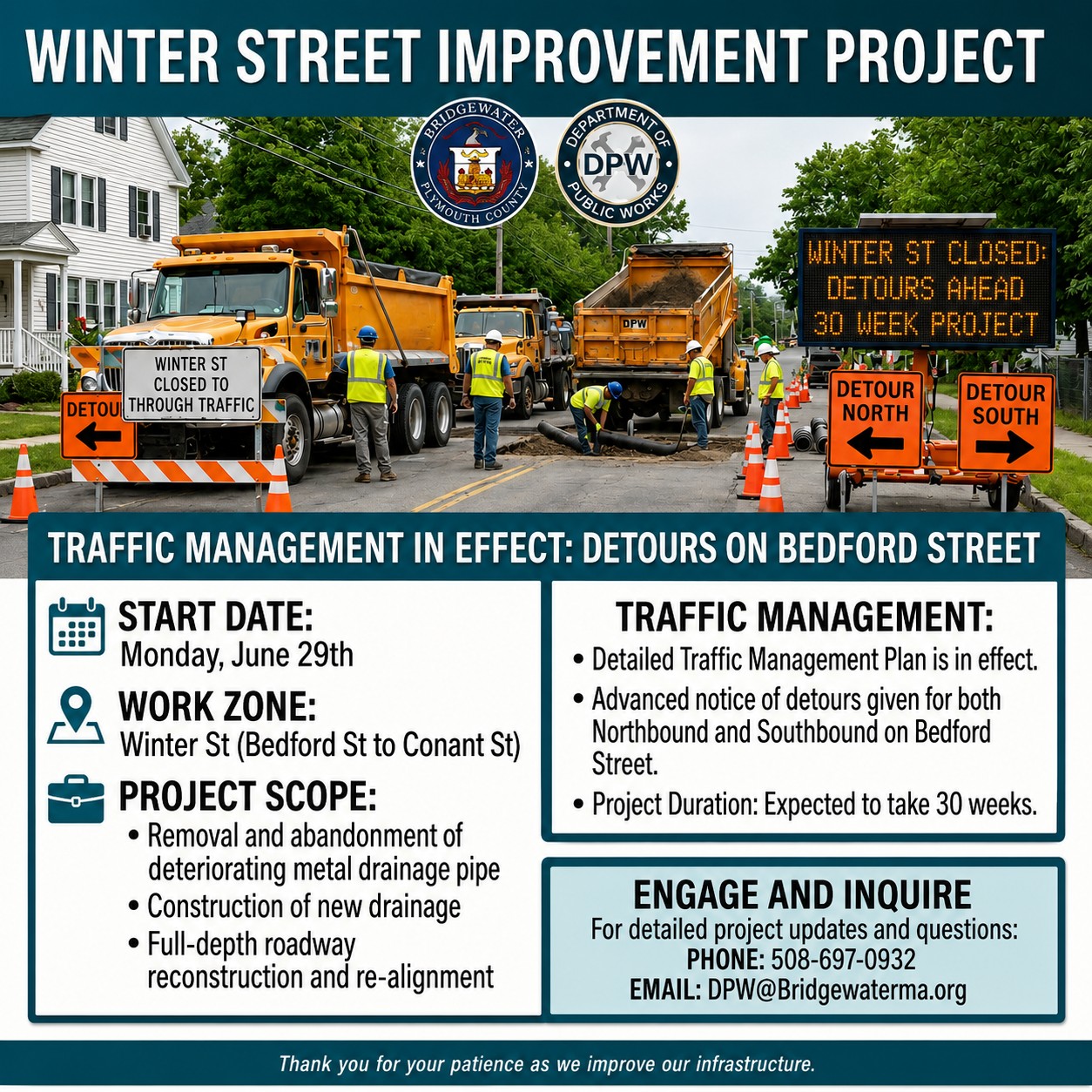 Winter Street Project - Highway Department